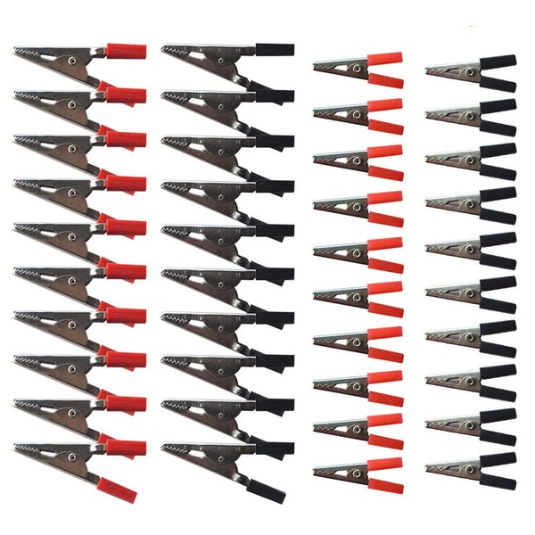 Senven Clamp Vise, 40Pcs Crocodile Clip - 20 Medium Metal