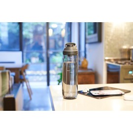 Contigo Cortland Autoseal Water Bottle with Automatic Drinking Cap, 720 ml Large BPA-Free Plastic Water Bottle, Leak-Proof, Ideal for School, Work, Sports, Bike, Hiking