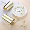 Finrezio 4PCS Arm Cuff Upper Arm Cuff Band Bracelet Gold