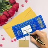 1 Piece Golden Ticket Scratch-off Cards with Envelopes, Scratch &