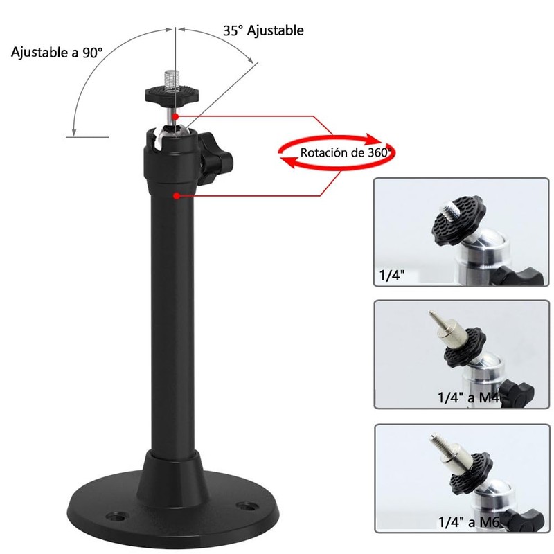 Aswalling Projector Brackets Folding Camera Tripod Stand Rotate 360 Degree