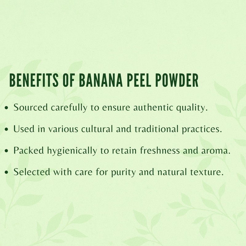 AYURVEDASHREE Banana Peel Powder 200 Gm | Banana Peel Powder