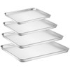 Baking Sheet Set of 4, Yododo Stainless Steel Baking Pan