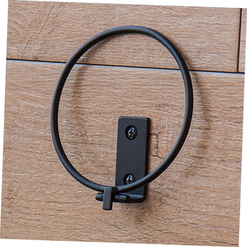 Levemolo 3pcs Wall Mounted Flowerpot Stand Durable Metal Iron Ring