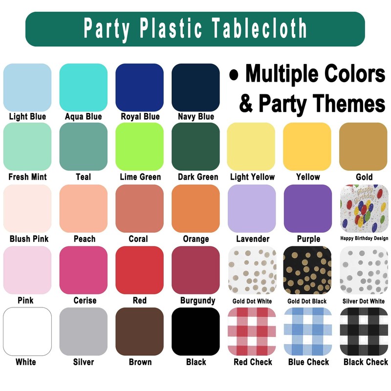 Lime Green Plastic Tablecloths 2 Pack Light Green Disposable Table