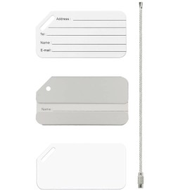 Luggage Tag Aluminium Suitcase Name ID Label Baggage Bag Holiday Travel Metal
