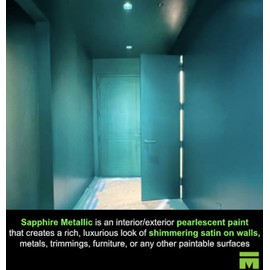 Meoded Paint & Plaster | Sapphire Metallic Paint | Interior & Exterior | Water Based Metallic Paint
