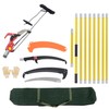 YSMN 30FT Extendable Pole Saw, Manual Branch Trimmer with Long