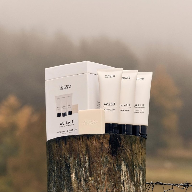 Scottish Fine Soaps Geschenkset Au Lait 4-teilig