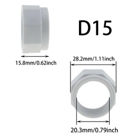 DGZZI Pool Cleaner Feed Hose Nut 8PCS 280, 380, 480, 180 Pool Cleaner Feed Hose Nut D15 for 280, 380, 480, 180 Pool Cleaners