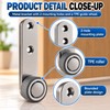 Sliding Door Roller Wheels for Smooth Movement – 4-Piece Metal