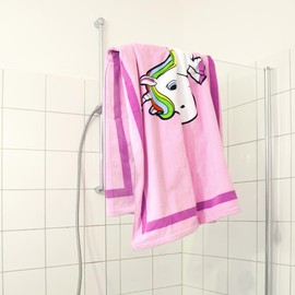 getDigital Rainbow Unicorn Beach and Bath Towel for Kids and Adults - XL 140 x 70 cm - 100% Cotton, Oeko-Tex Standard 100