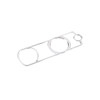 DIYUCAR Stainless Steel Car Interior Gear Shift Panel Button Frame