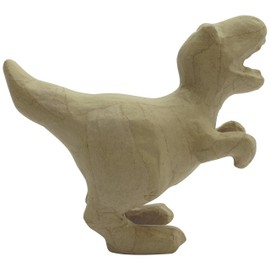 Décopatch - Ref SA215C - T-Rex Dinosaur - Papier Maché Object to Decorate - 18 x 9 x 16cm - Decorate with Décopatch Papers & PaperPatch Glue, Glitter, Paints