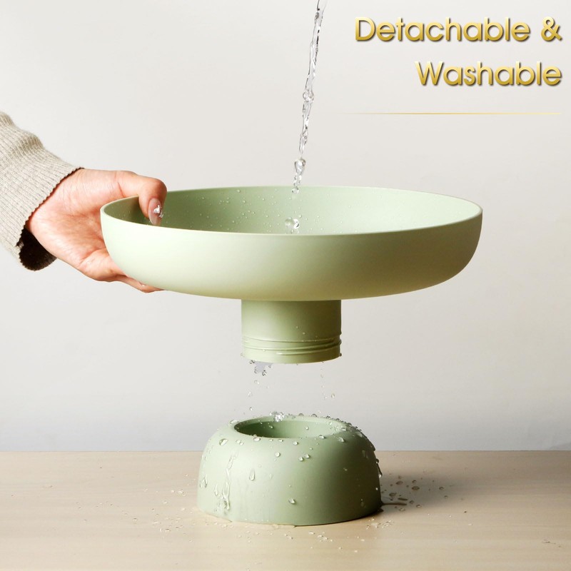 NUTRIUPS Fruit Bowls for The Kitchen Plastic Green Fruit Basket