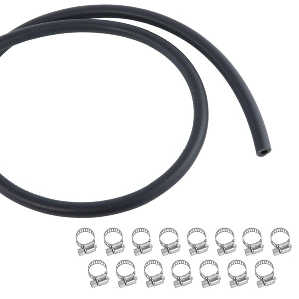 GIVIHGETI 5/16 Zoll Ø 8 mm Kraftstoffschlauch 3 Meter, mit