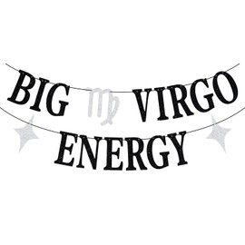 Big Virgo Energy Banner, Virgo Birthday Graland, Virgo Season, Horoscope Astrology Decorations, 12 Constellation Zodiac Birthday Party Decorations