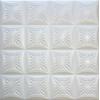 R40W 20 x 20 Tin Looking Styrofoam Glue Up White