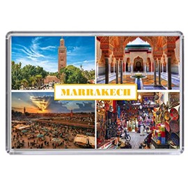 Marrakesh Morocco Souvenir Acrylic Fridge Magnet (Standard: 70x45mm)