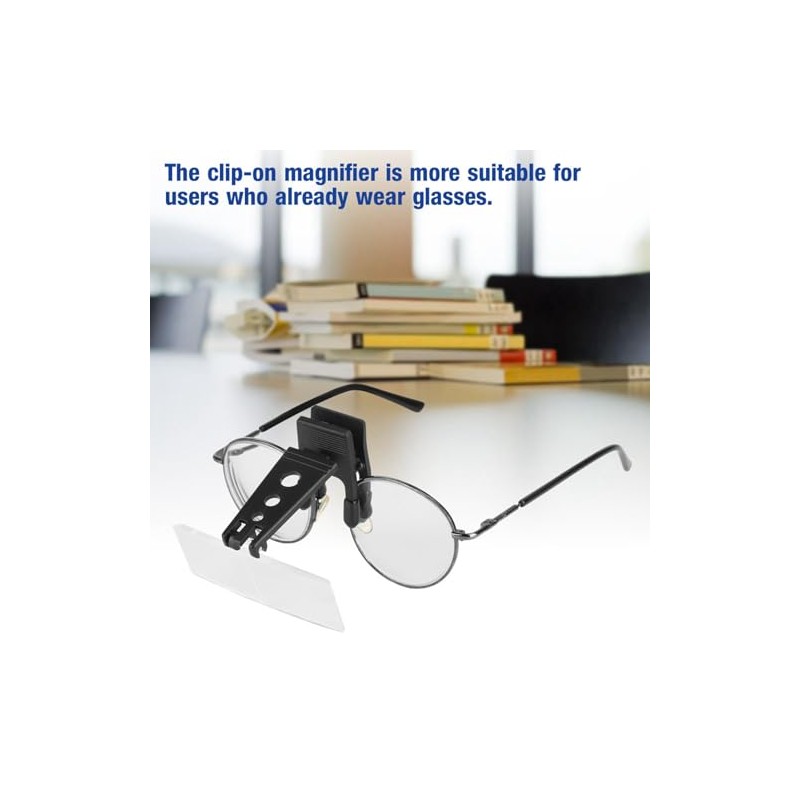 Changor Lupa con, Gafas Lente óptica de Plástico 1.5X 2.5X