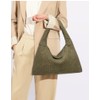 Slouchy Woven Suede Hobo Bags Women Trendy Suede Purse Crossbody