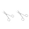 MERRYHAPY 2pcs Nose Hair Scissors Curved Eyebrow Scissors for Makeup