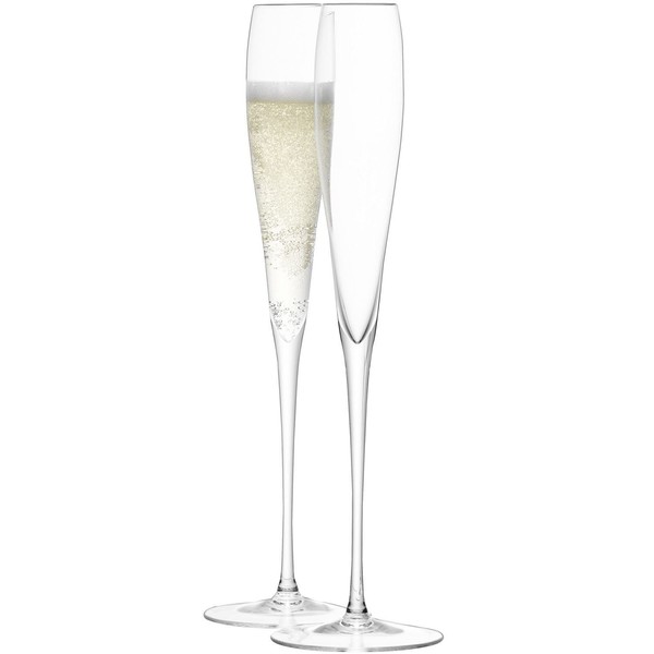 LSA International Wine Grand Champagne Flute 5.6 fl oz Clear x 2