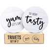 Stylish Trivets for Hot Dishes - Set of 2 -