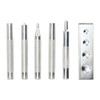 5pcs Snap Rivet Setter Die Punch Snap Kit Large Installation