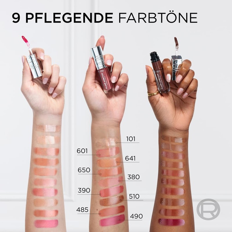L'Oréal Paris Plump Ambition Lip Oil with Hyaluron, Fuller &
