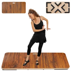 ODOXIA Tap Board for Tap Dancing | Portable Dance Floor for Any Surface | Cushioned Tap Dance Floor | Tap Dance Floor Mat | Dance Practice Floor Home & Studio | Practice Dance Floor (Dark)