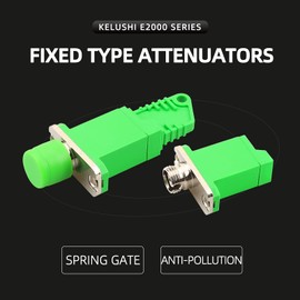 ANPTAIKE E2000-FC/LC/ST Optical Fiber Connection Adapter Coupler Flange Plate Radio and Television Network Data Test General（E2000-FC/APC 10pcs）