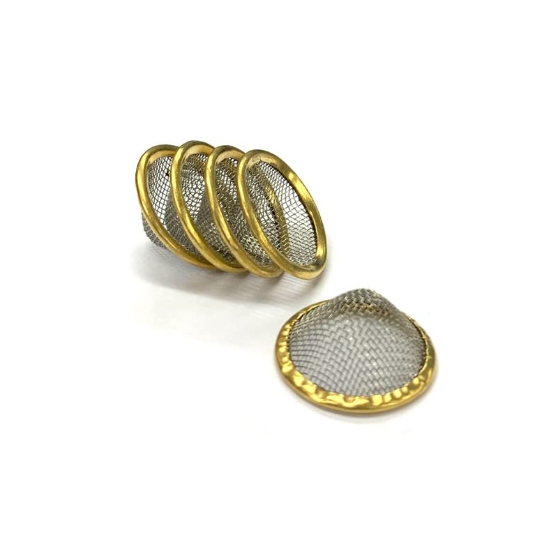 Fenny's Creations 12mm Pipe Screens Gauze Conical Steel Brass Filter