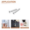 DTGN 100Pcs #12x1-1/2 Flat Head Wood Screws, 304 Stainless Steel