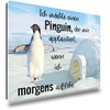 TRIOSK Fridge Magnet Strong Penguin Magnet Sayings Funny with Saying