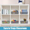 CACASO 6 Pack Turn in Trays Classroom, Plastic Paper Trays,