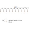 Dreamworth 10 Pcs Total 200 LED Firework Copper Wire Lights,