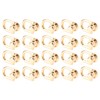 20 Pieces Golden D Ring Rivets with Screws, 360 Rotatable