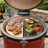 19.8'' Half-Moon Ceramic Heat Deflector Plates for Kamado Joe Accessories