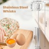 Semi-Automatic Egg Whisk Beater - Stainless Steel Wire Whisk Hand