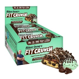 FITCRUNCH Protein Snack Bars 16g Protein 3g Sugar Pack of 9 Gluten Free 1.62oz