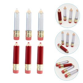 Healvian 12pcs Diy Mini Pencil Shape Lip Gloss Tubes Refillable Empty Lip Balm Containers for Homemade Products Compact Design for Balm and