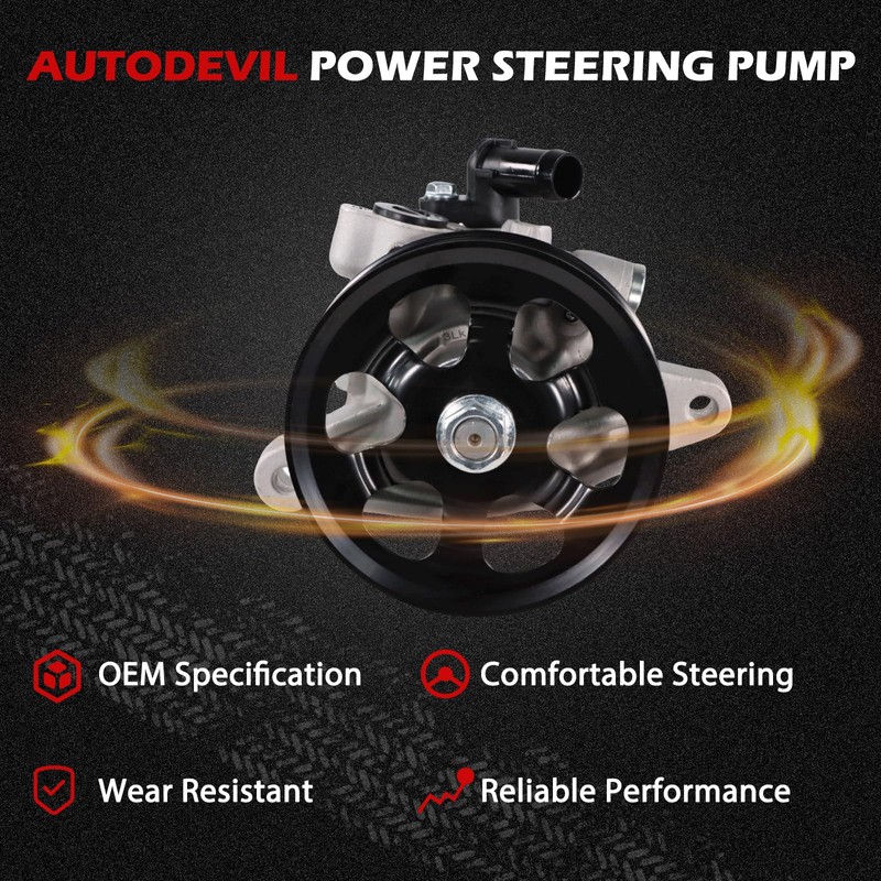 21-5456 Power Steering Pump with Pulley Fit for 2006-2011 Hon-da