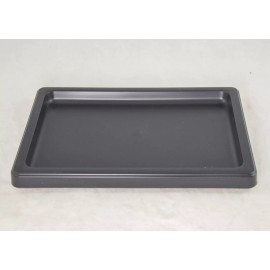 Yubonzai Japanese Rectangular Black Plastic Humidity/Drip Tray for Bonsai Tree  8.5"- 18" - 16"x 11.75"x 0.75"