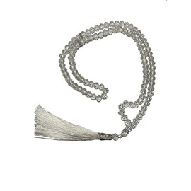 Needs & Wants® Islamic Tassel Tasbih Crystal 99 Prayer Beads Eid Gift For Zikr And Dua Prayers (CLEAR)