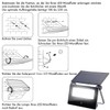 Luminea LED Floodlight: Solar LED Wall Floodlight with Motion Sensor,