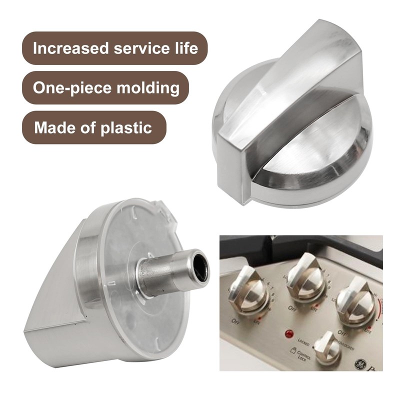 5 Pack of Gas Cooktop Knob, Replacement for GE Range