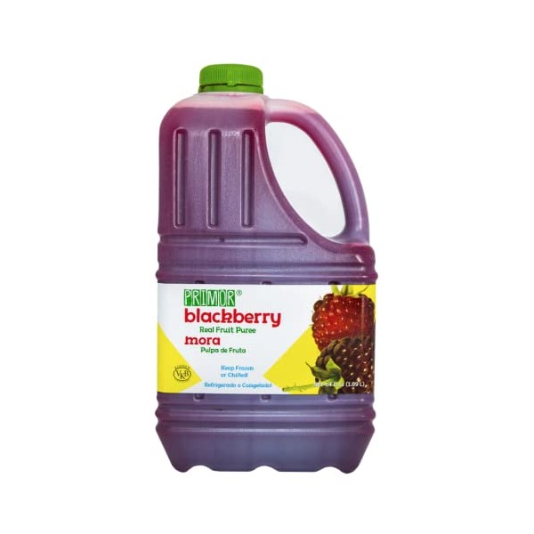 Primor Fruit Purees | Made with Real Fruit | Countless Applications: Juices, Smoothies, Cocktails, Desserts, and More - Blackberry
