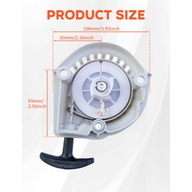 Frautumnther Recoil Rewind Starter Fit for Stihl FS94 FS94R KM94R HL91K HL94 HL94K KM94 HL91 FS94C FS94RC String Trimmer Replace 4149-190-4001, 4149 190 4001