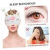 SAFIGLE 2pcs Plush Sleep Masks for Women Breathable Eye Protection